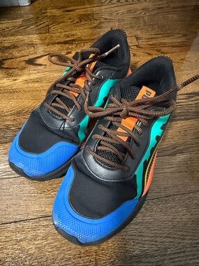 Boy’s Puma Multicolor Athletic Sneakers - Blue, Teal & Orange